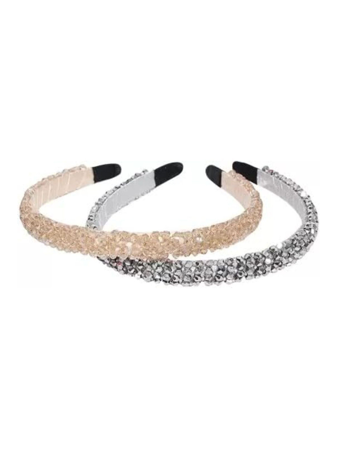 DN ENTERPRISES Women Set of 2 Embellished Ponytail Hairband