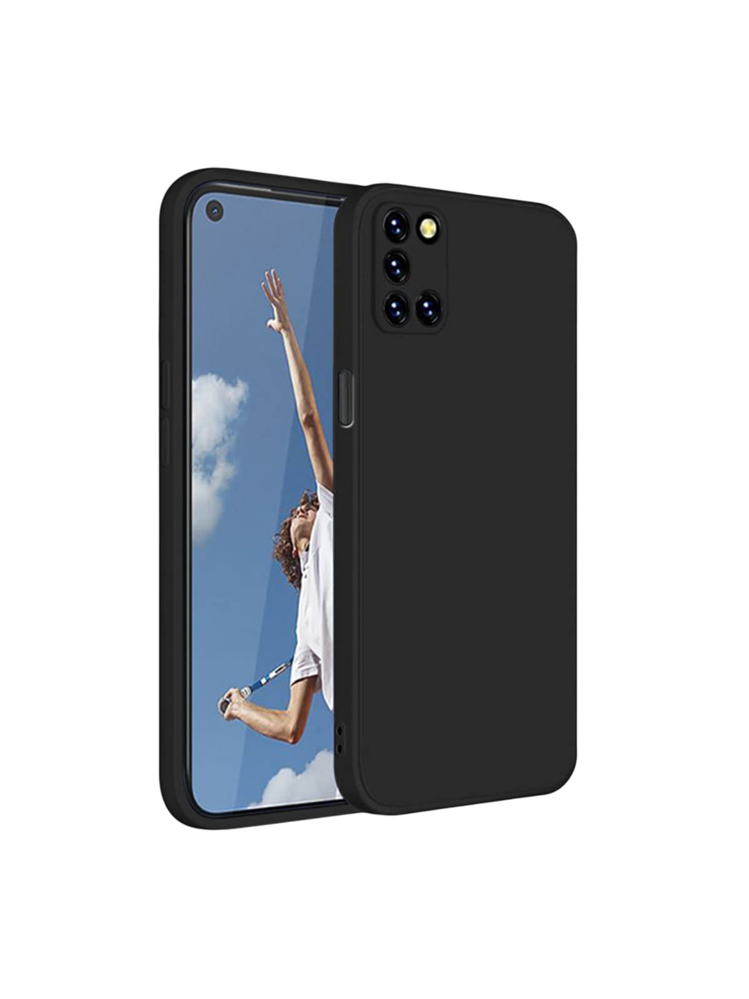 LIRAMARK Unisex Solid Oppo A52 Silicone Soft Back Case Mobile Accessories