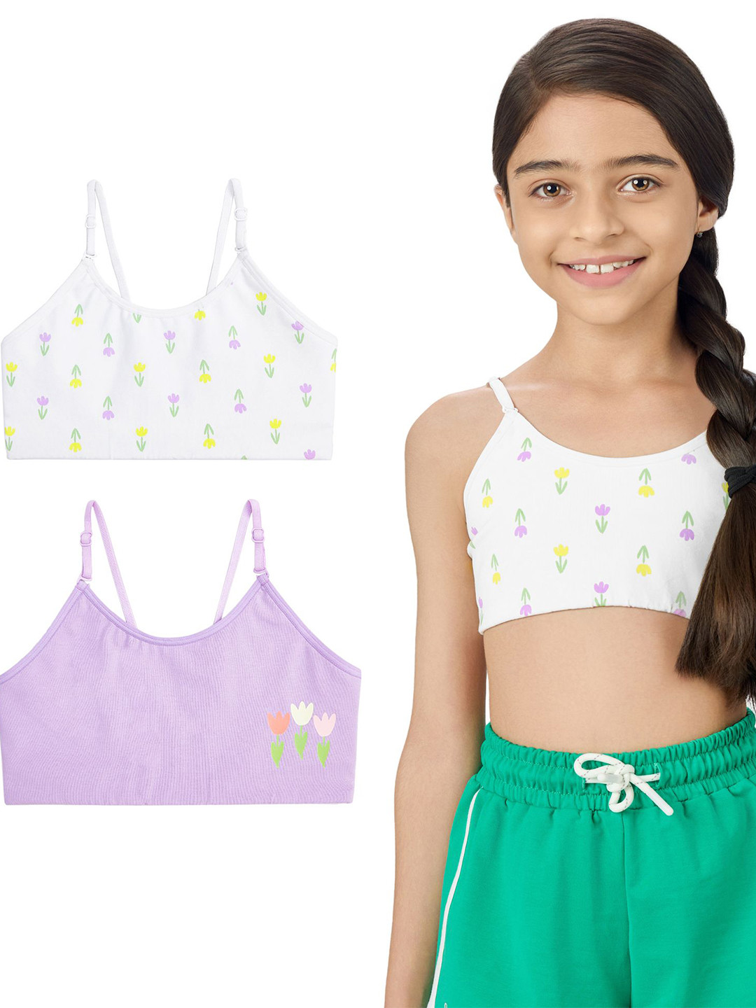 You Got Plan B Girl Pack Of 2 Printed Full Coverage Bra