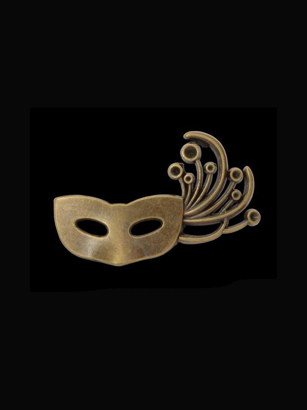 Curren Copper-Plated Masquerade Phantom Lapel Pin Brooch