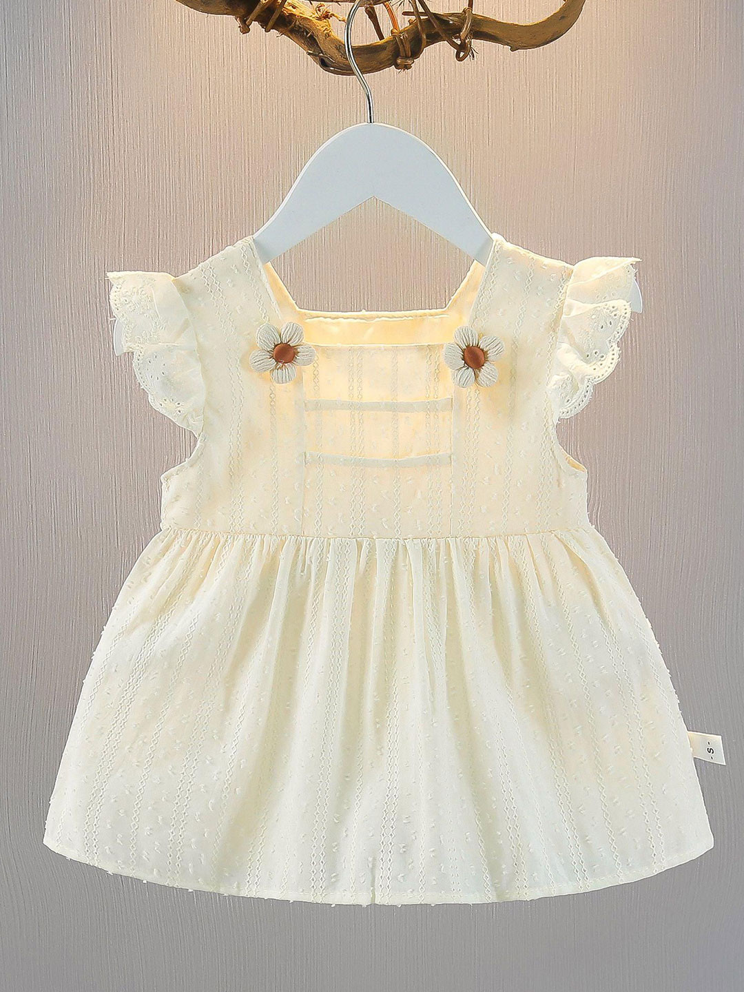 POP STREET KIDS Girls Floral Printed Gathered or Pleated Casual A-Line Dress