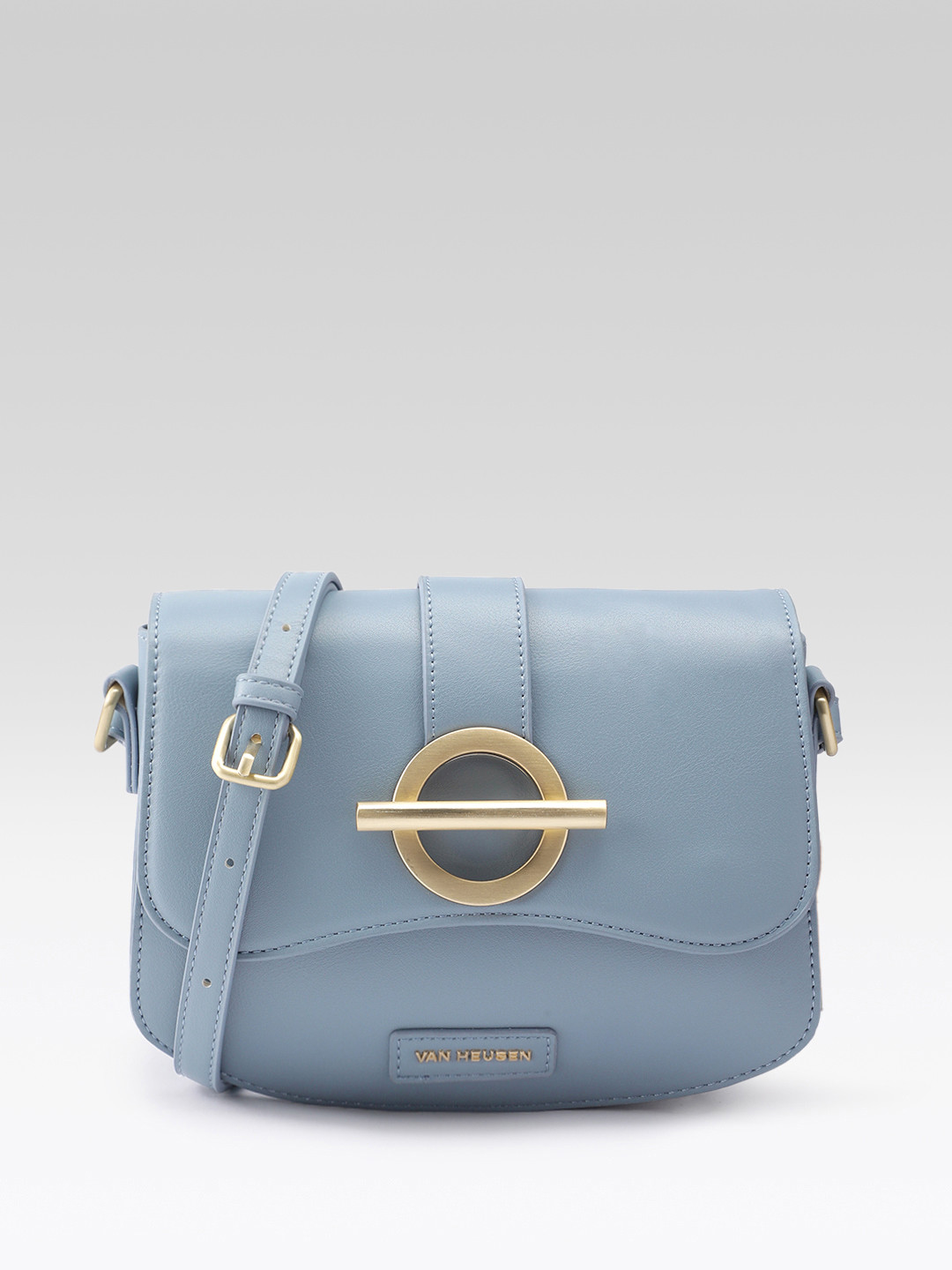 Van Heusen Structured Sling Bag With Metallic Detail