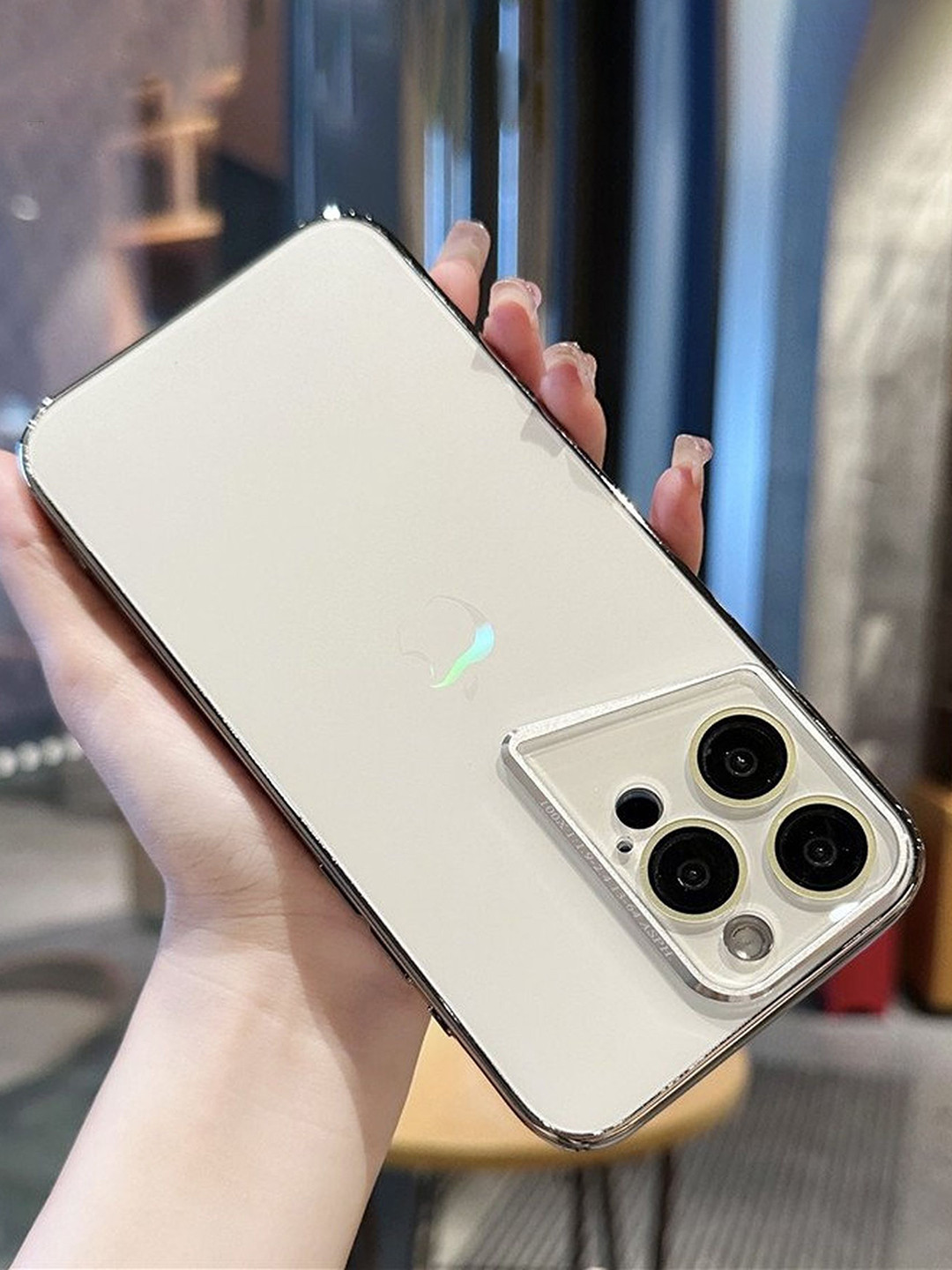 CASE CREATION iPhone 14 Pro Nano Lens Frosted Fibre Glass Back Case Mobile Accessories