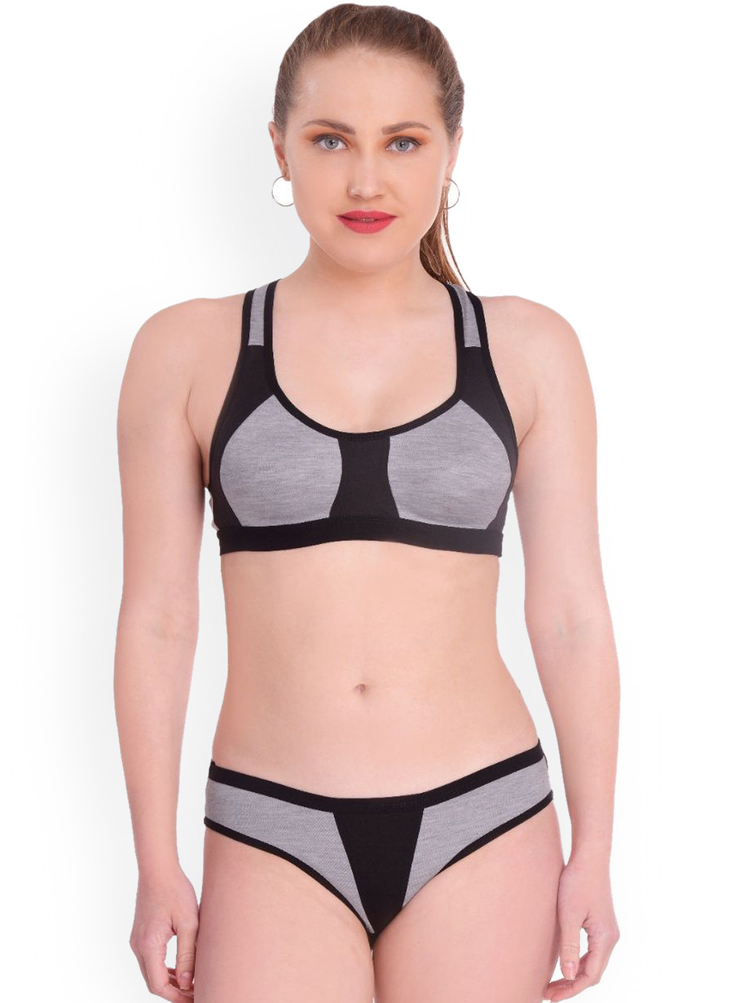 EMPISTO Super Comfort Support Non Padded Lingerie Set SRE-MIKI-BLACK-28