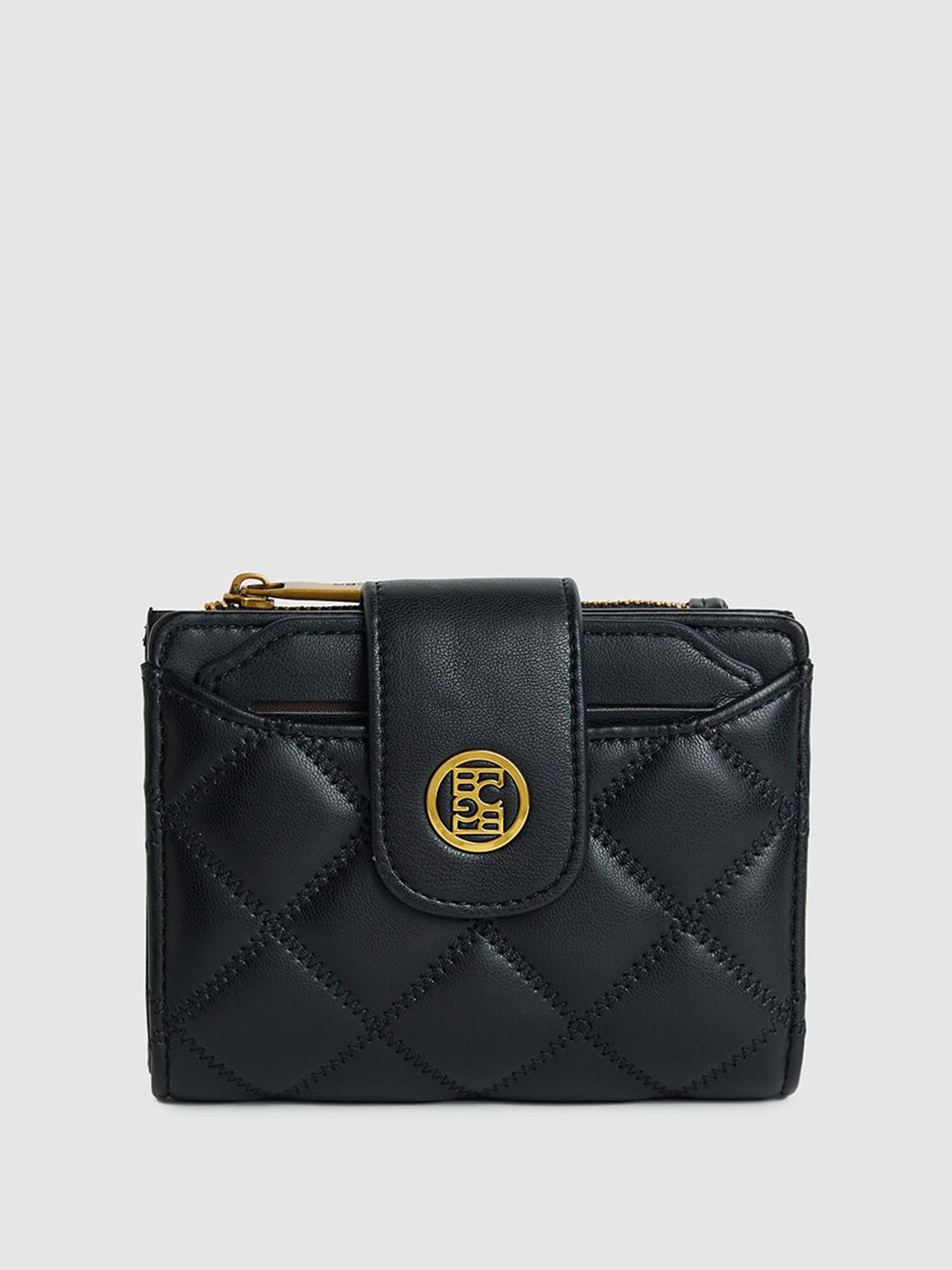 BCBG Women Textured Quilted Two Fold Wallet