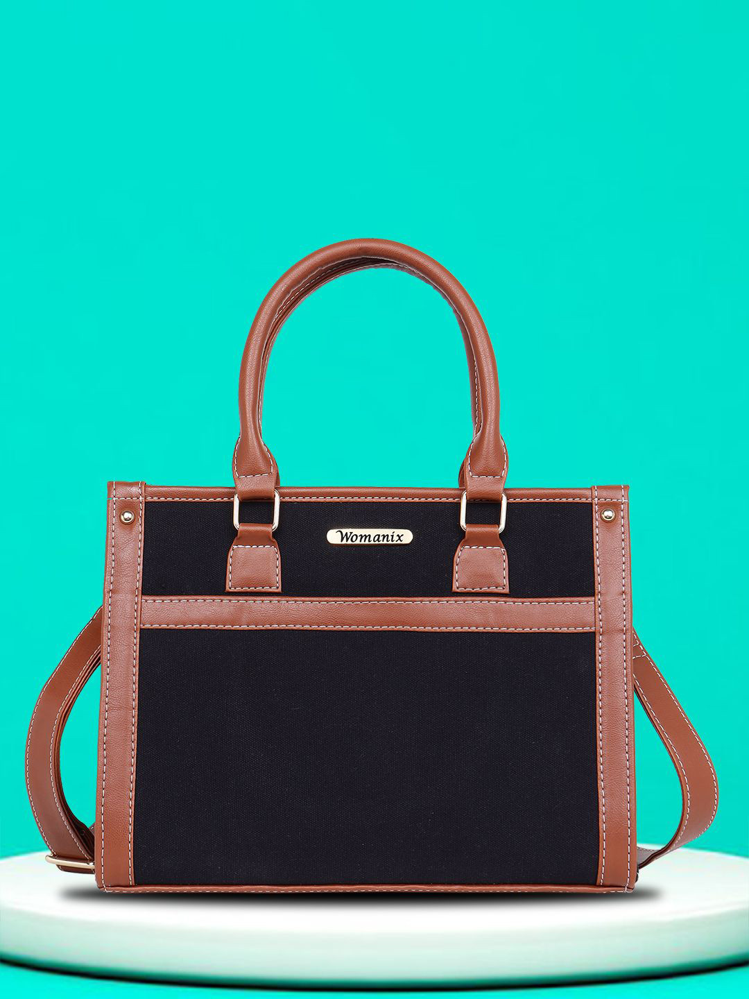 Womanix Canvas Structured Tote Bag
