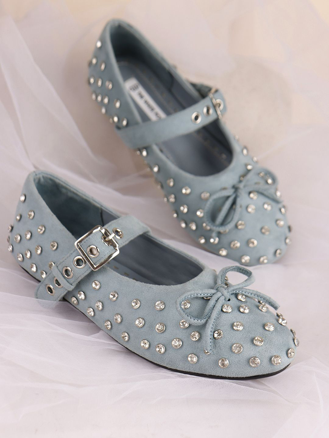 THE WHITE POLE Lightweight Embellished Mary Jane