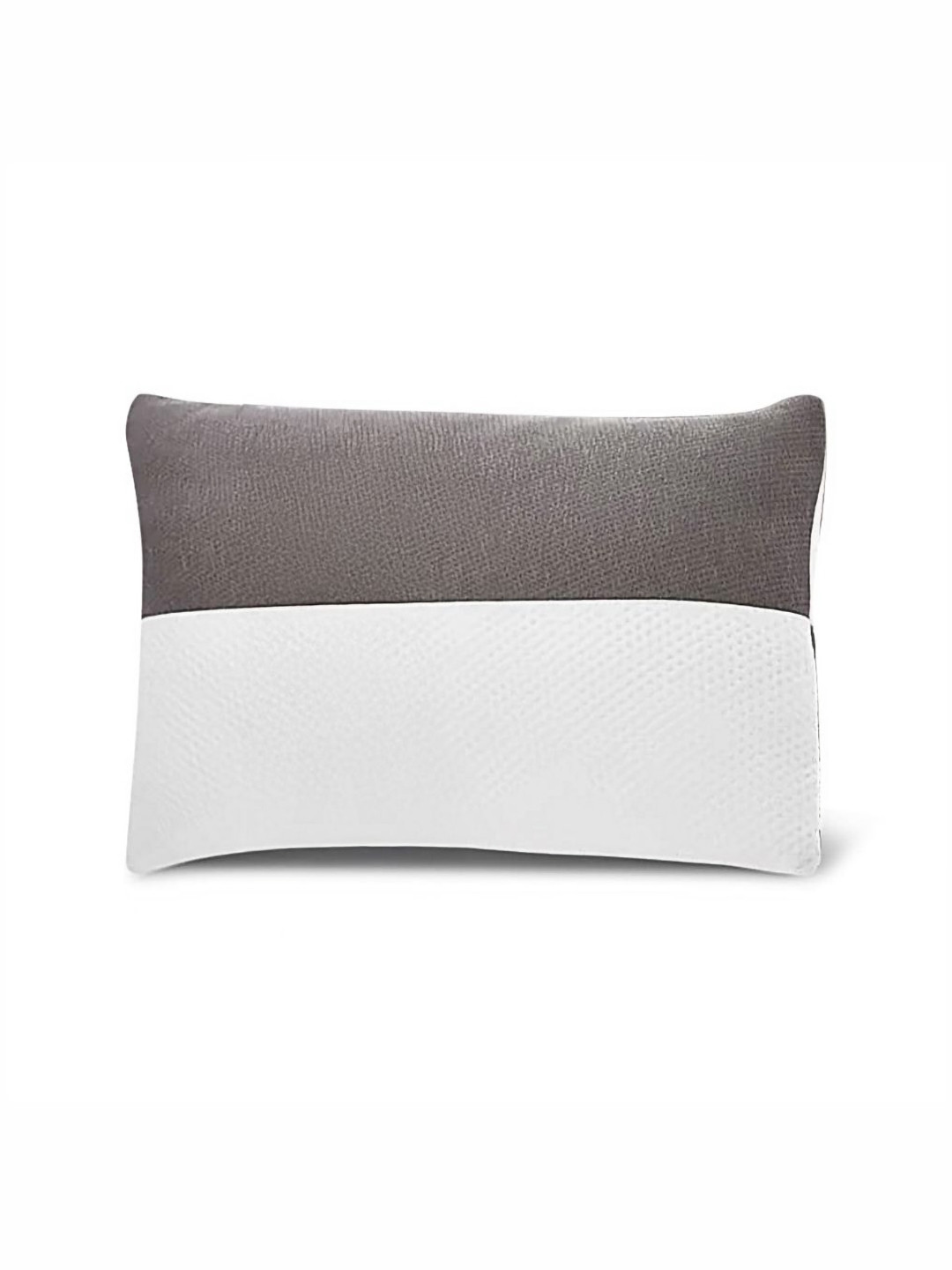 wakefit White & Grey Colourblocked Rectangular Sleeping Pillow