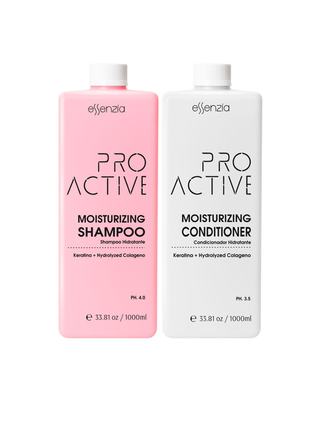 Essenzia Set Of 2 Pro Active Moisturizing Shampoo & Conditioner- 1000 ml Each