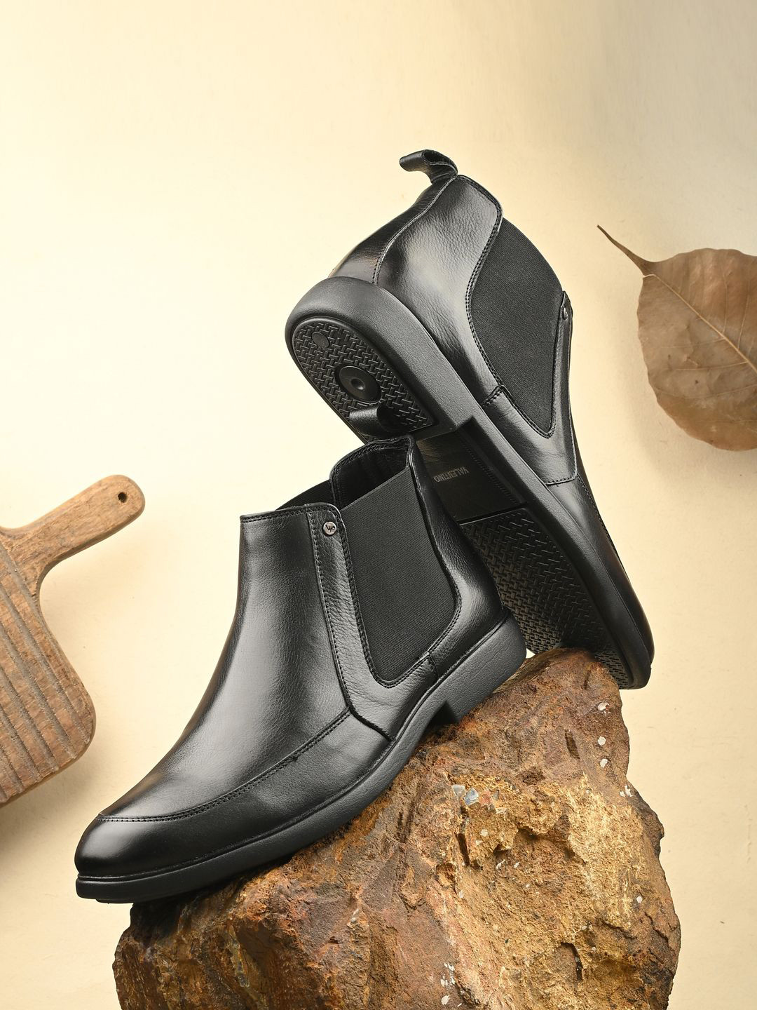 Valentino Men Premium Leather Chelsea Boot