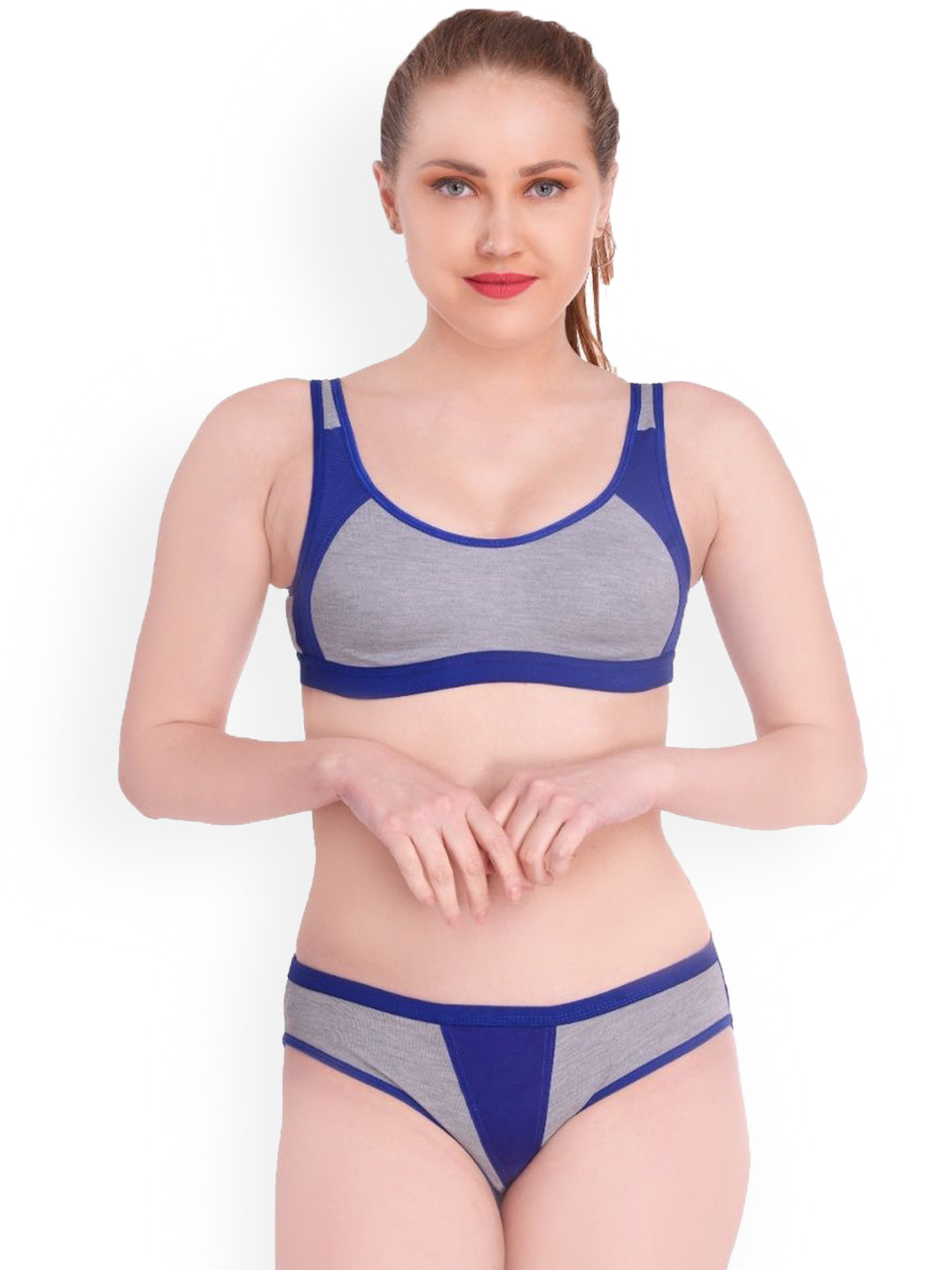 EMPISTO Non Padded Lingerie Sets SRE-SONI-BLUE-28