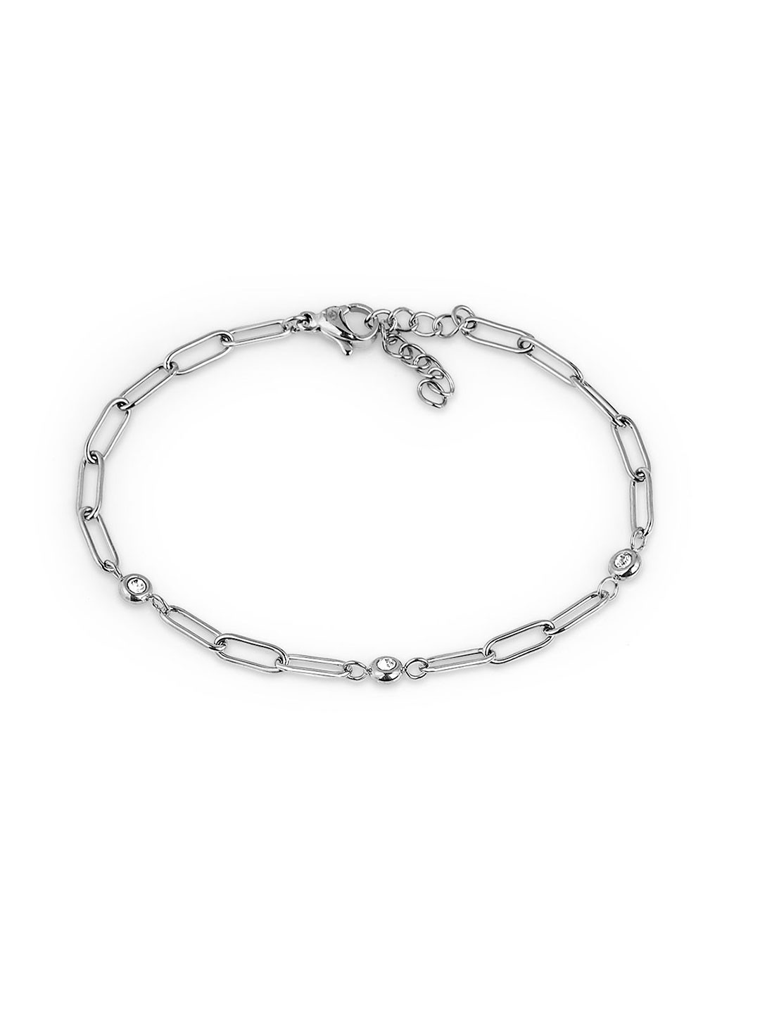 SANTA BARBARA POLO & RACQUET CLUB Stainless Steel Link Bracelet