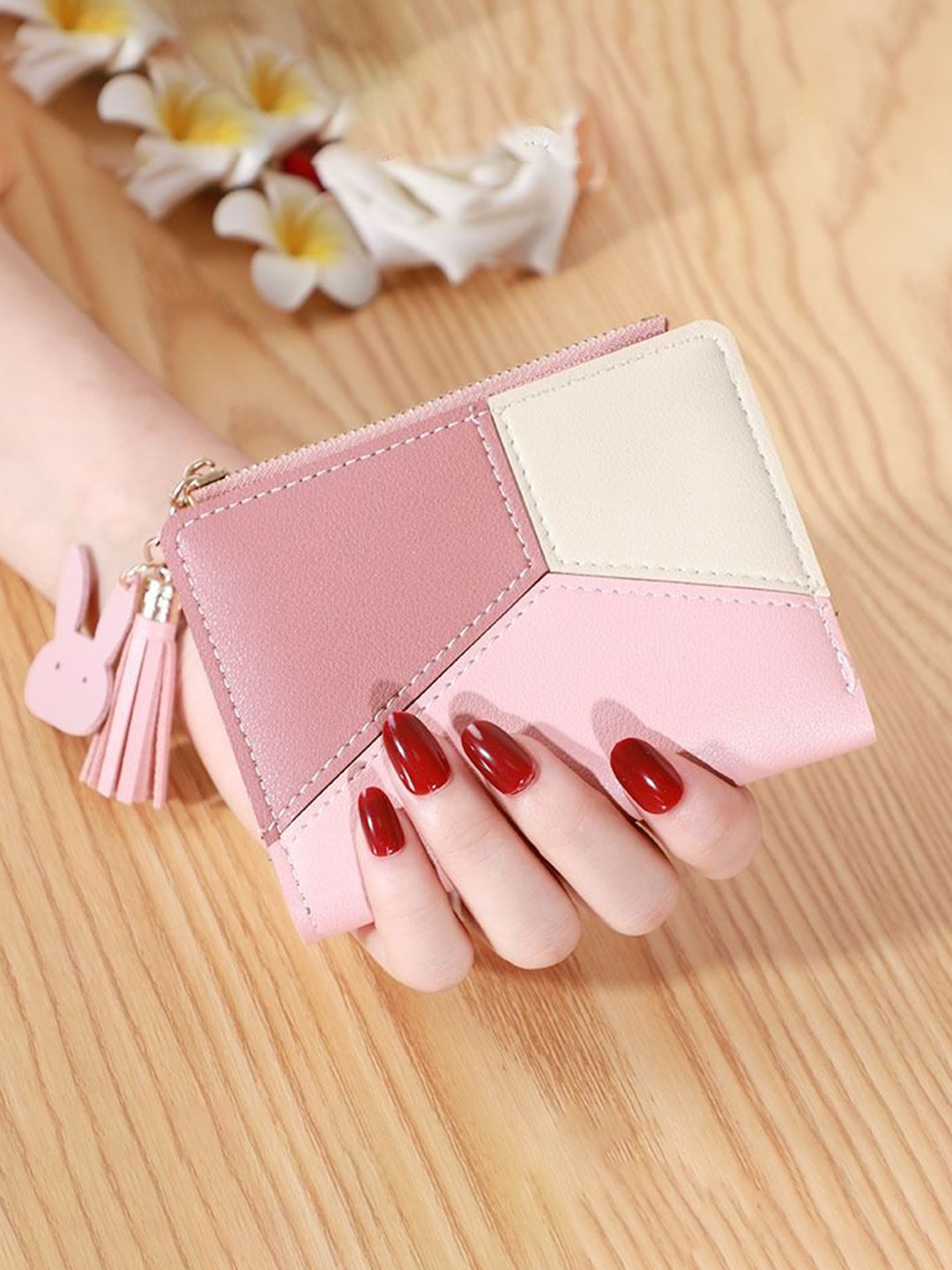 VALERIE Women Colourblocked Two Fold Short Regular Wallet