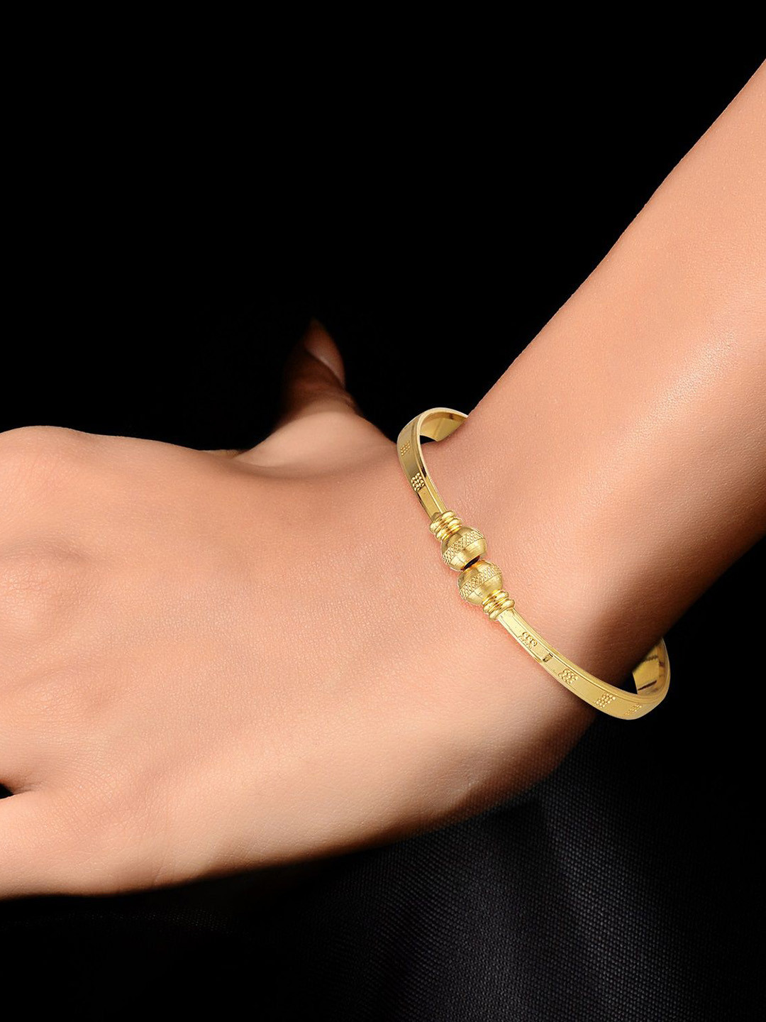 Vighnaharta Gold-Plated Bangles