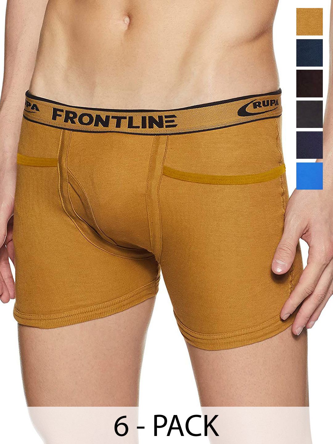 Rupa Frontline Pack Of 10 Assorted Mid-Rise Trunk