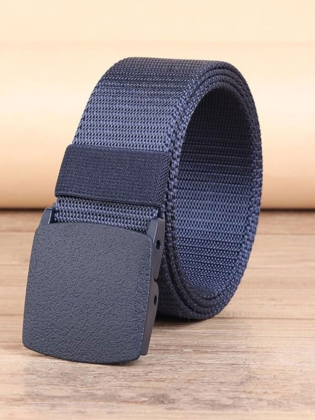Infispace Men Woven Slider Buckle Stretchable Belt
