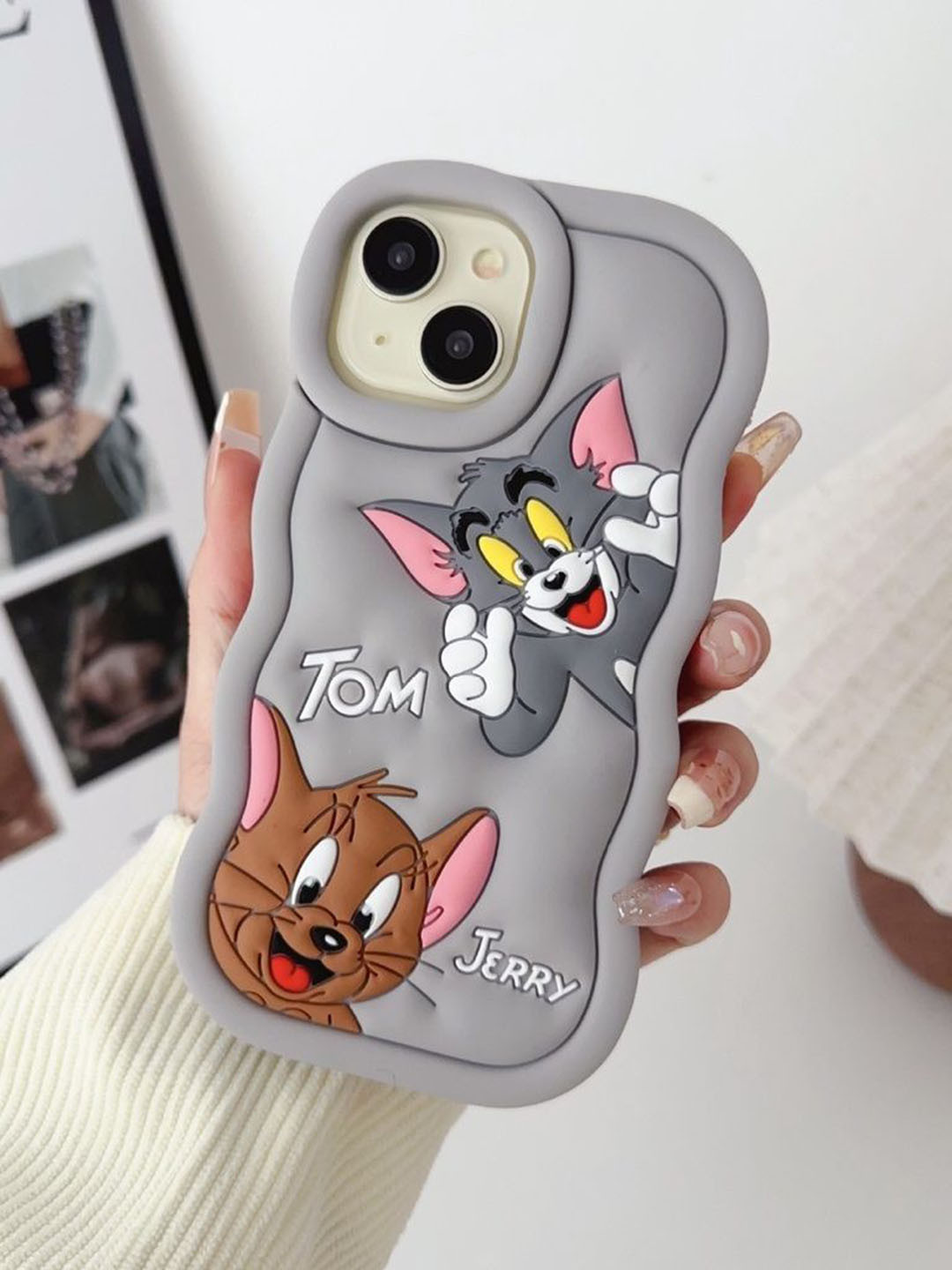 CASE CREATION Cartoon Characters Tom And Jerry Printed 3D iPhone 11 Pro Bumper Case