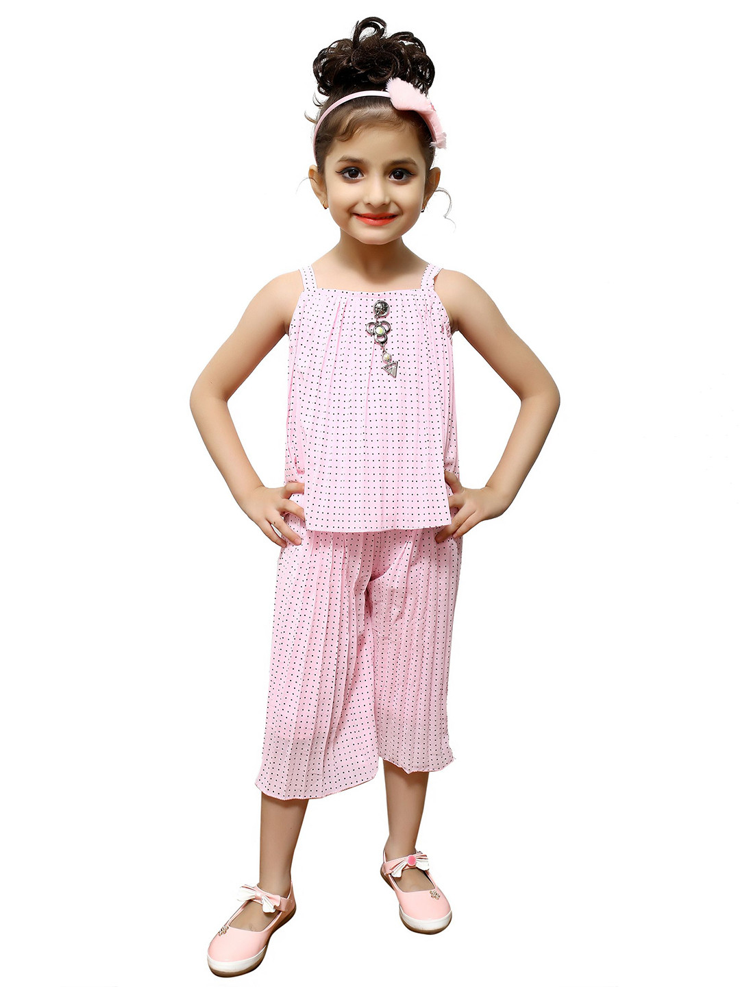 VALUE CREATION Girls Printed Top with Capris