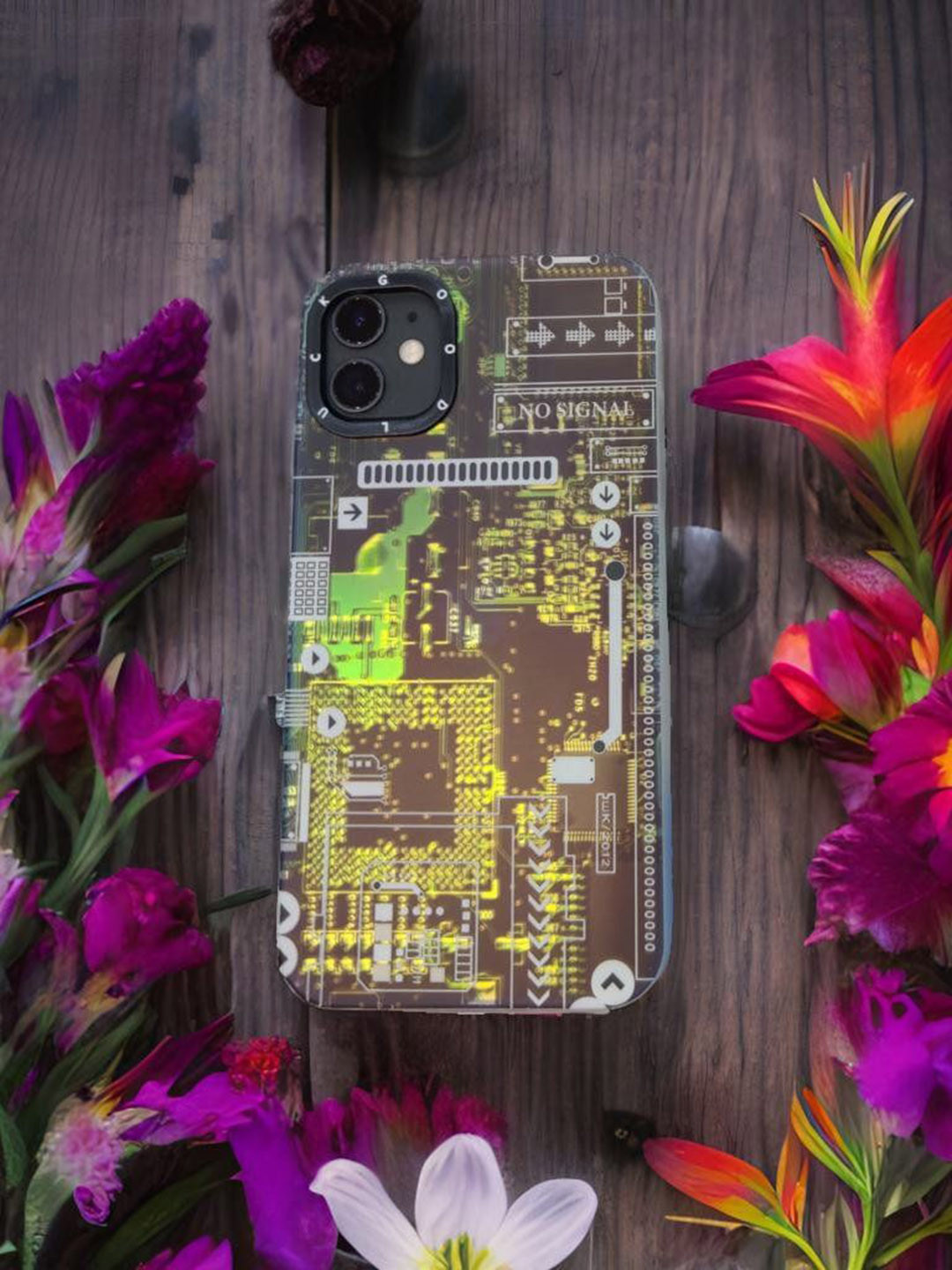 CASE CREATION Abstract Techno Art AI Mother Board Printed iPhone 14 Pro Max Back Case