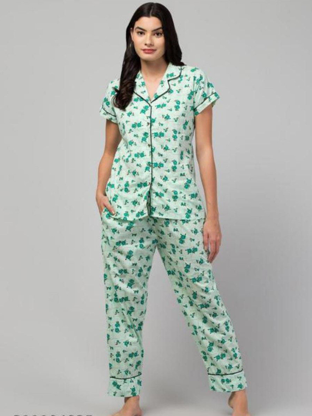 CROWN KING Women Printed Night suit