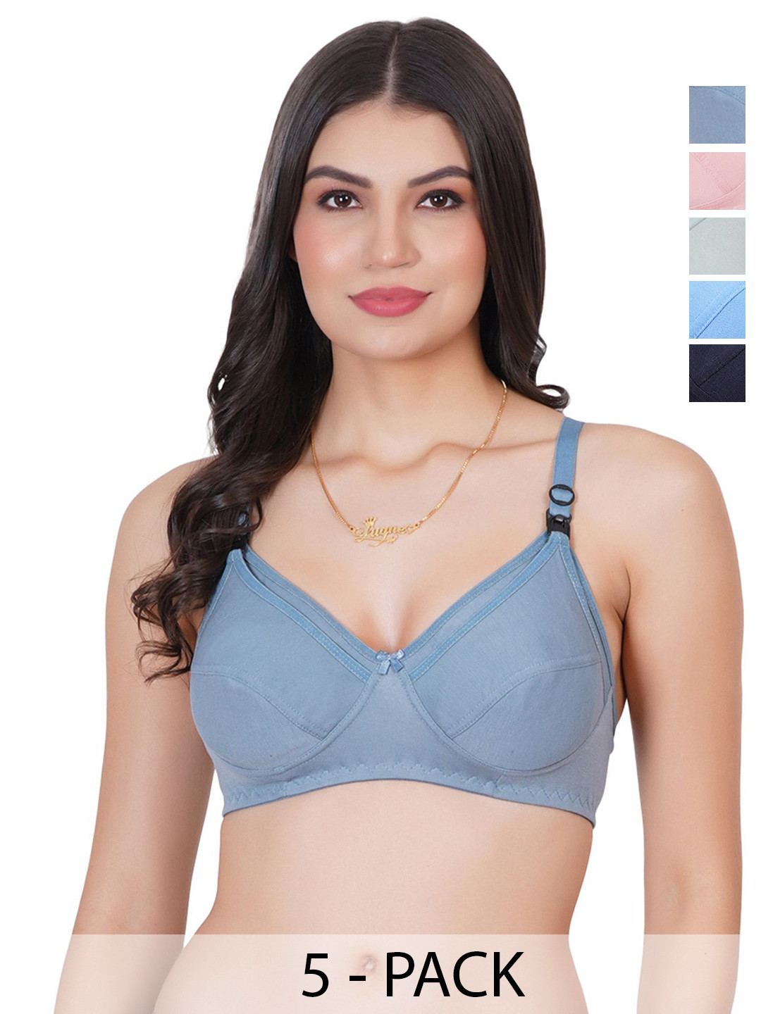 LiignePack Of 5 Full Coverage Maternity Bra