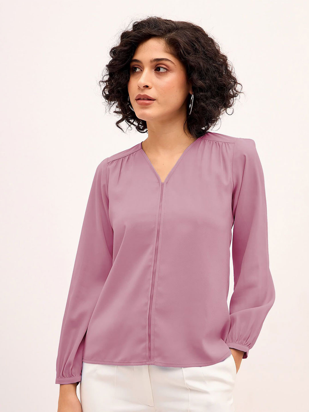 SALT ATTIRE Appletini Women V-Neck Top