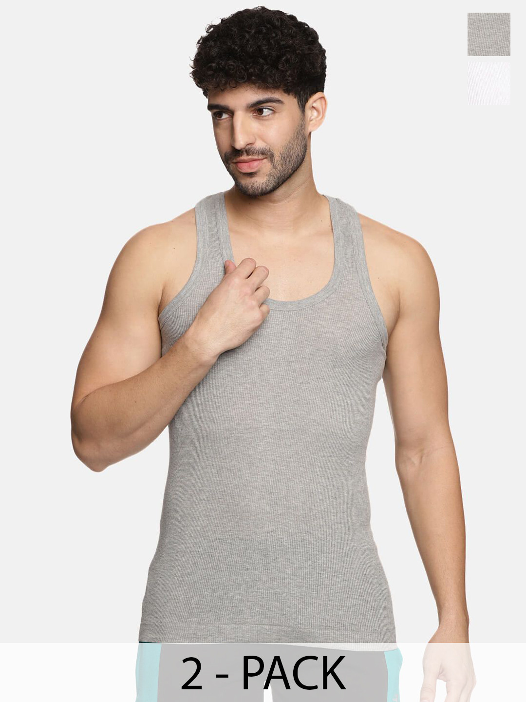 Lux Champion Pack Of 2 Cotton Undershirt Vests Lux-Champion-Derby-GW