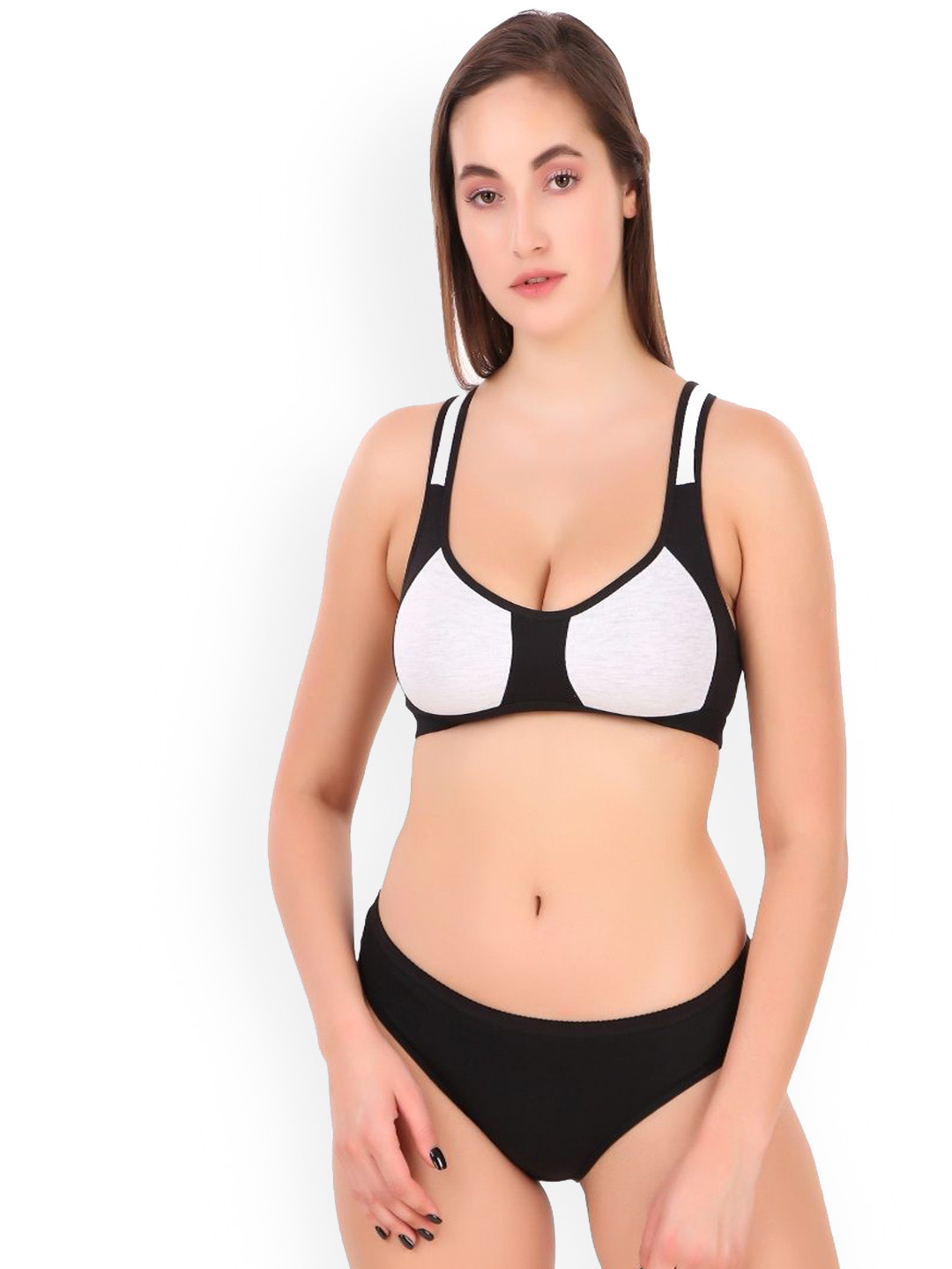 EMPISTO Non Padded Lingerie Set SRE-NEXY-BLACK-30