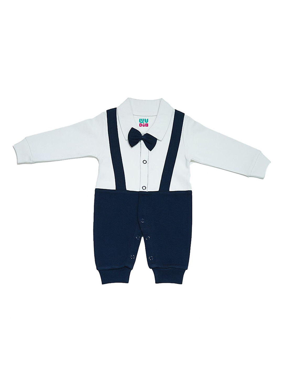 LUV-DUB Infant Boys Colourblocked Pure Cotton Romper