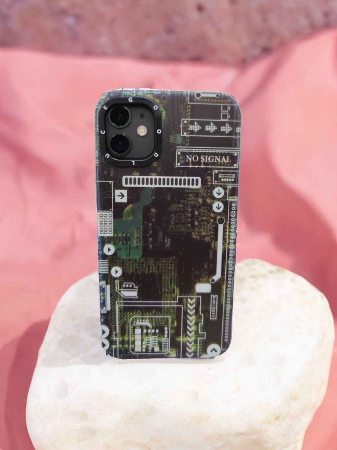 CASE CREATION Abstract Mother Board Techno Art AI Printed iPhone 13 Back Case