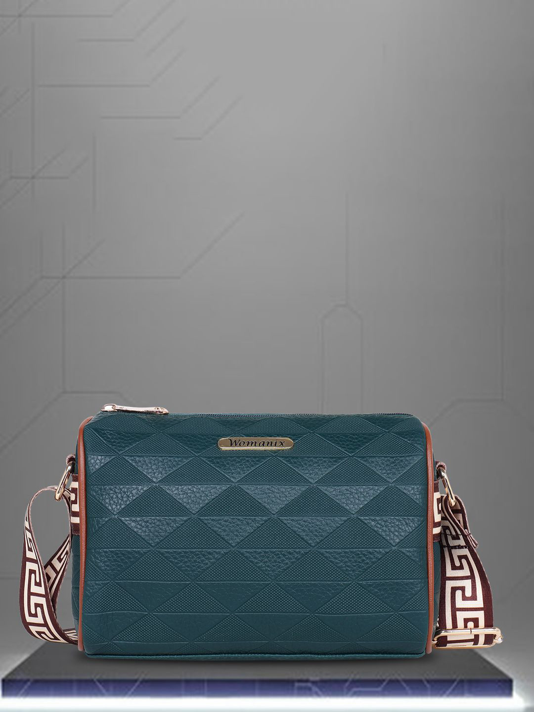 Womanix Women Textured Structured Sling Bag