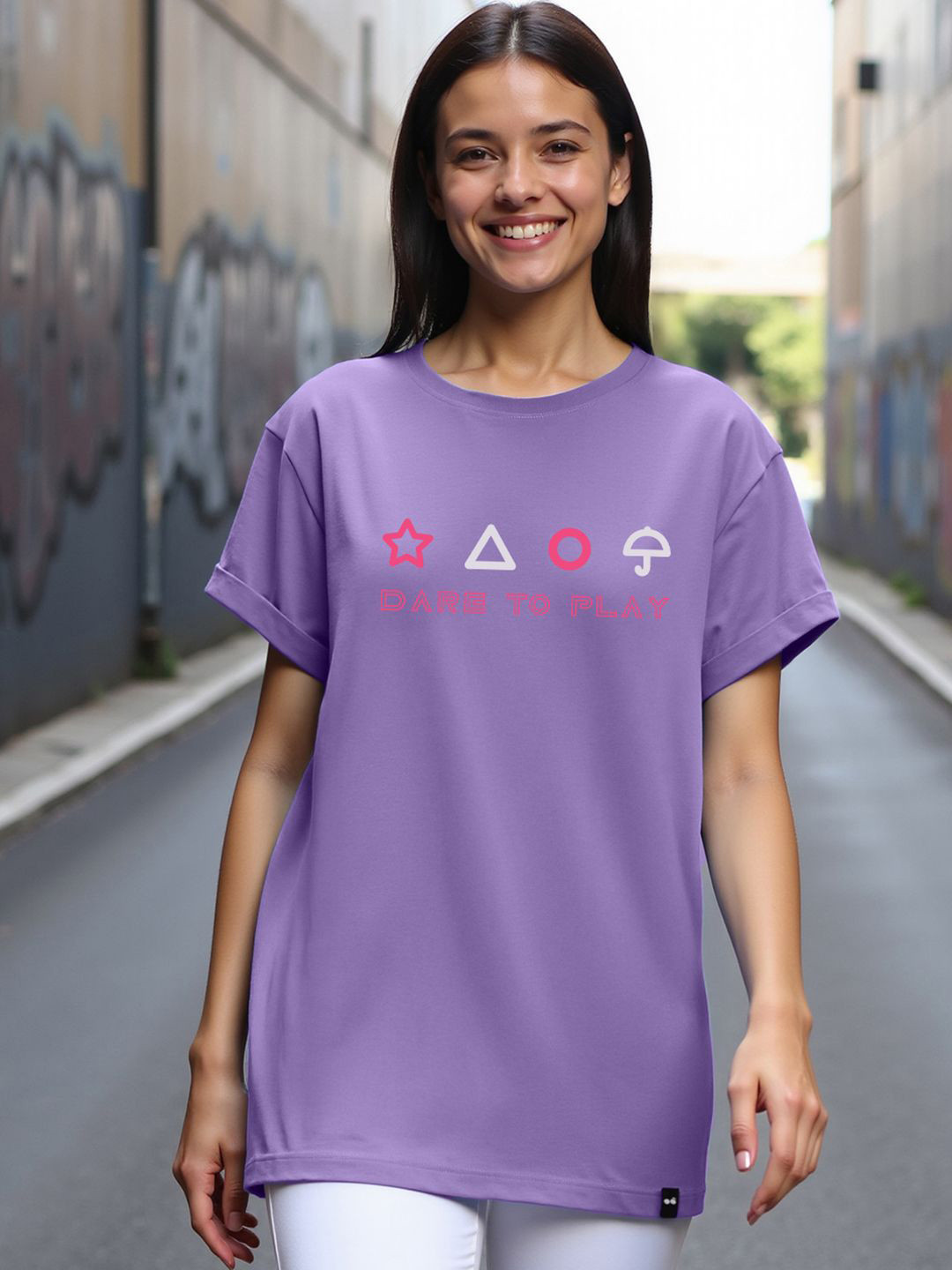 Bewakoof Squid Game Graphic Printed Relaxed Fit Pure Cotton T-Shirt