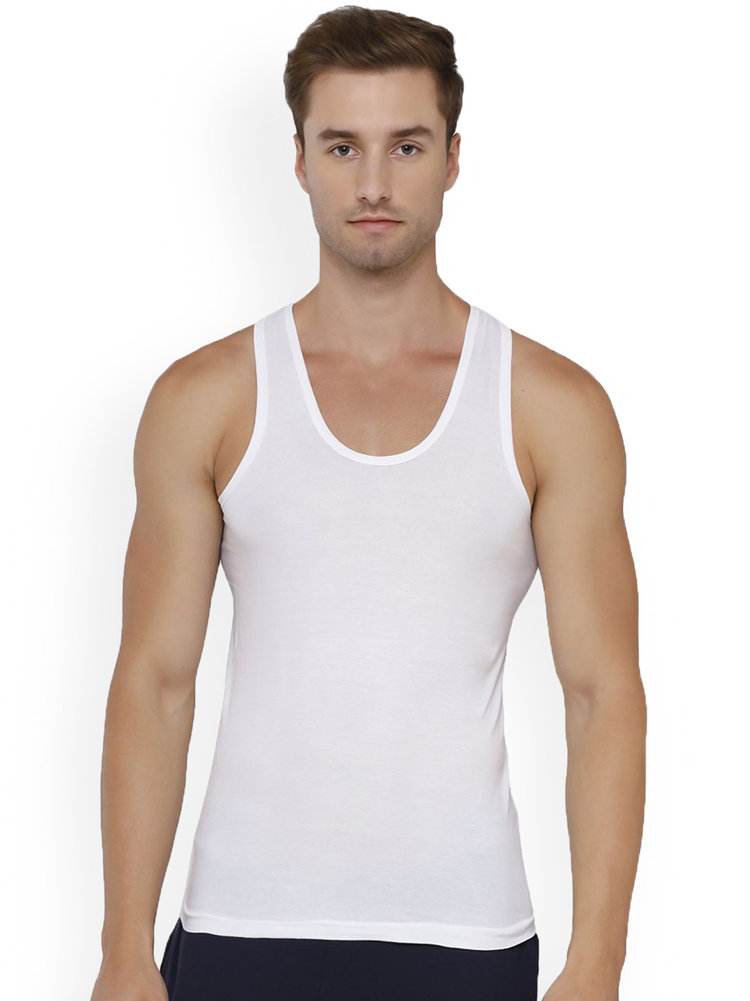 Euro Pack Of 10 Cotton Undershirt Vests Euro-Micra-White-RN-10