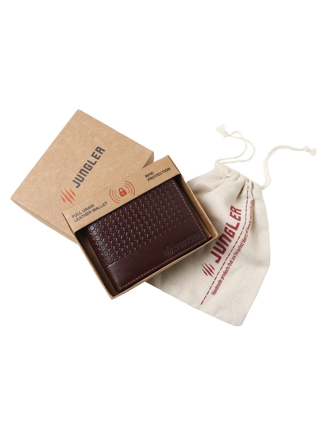 JUNGLER TiT Men Leather Card Holder