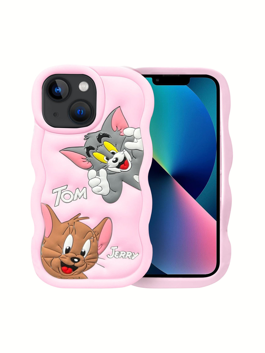 CASE CREATION Cartoon Characters Tom And Jerry Printed 3D  iPhone Xs Bumper Case