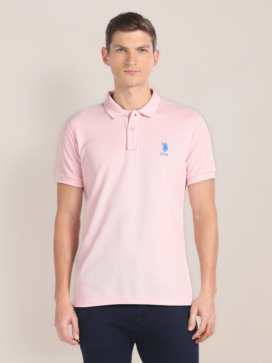 U.S. Polo Assn. Polo Collar Knit Slim Fit T-shirt