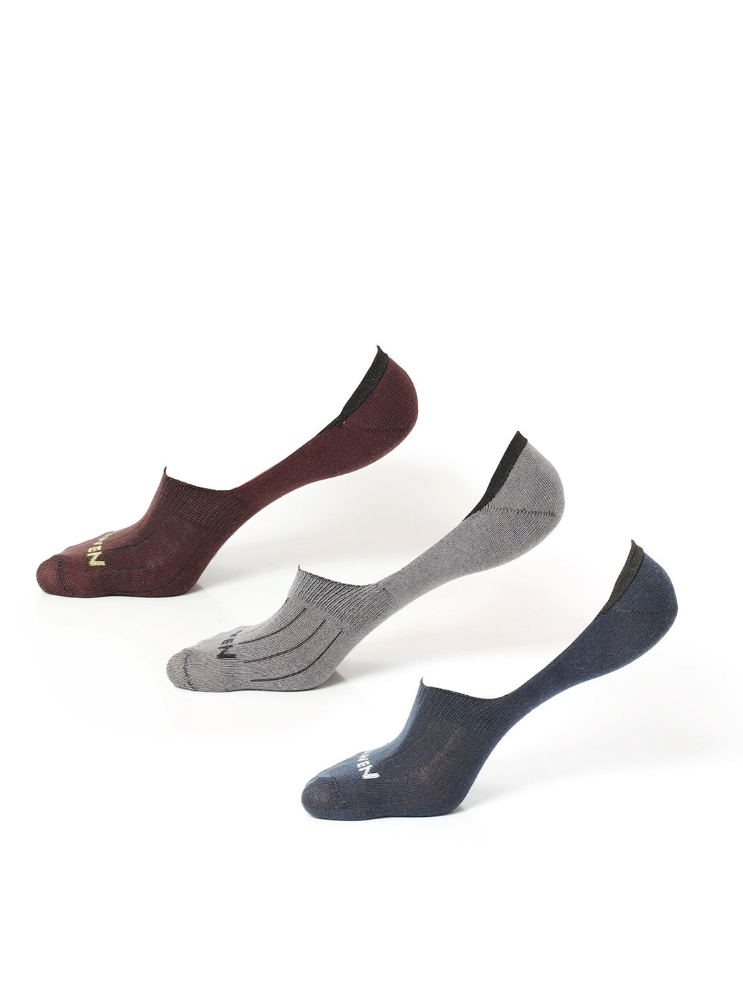 OLWEN Men 3-PcsShoe Lingers  Socks