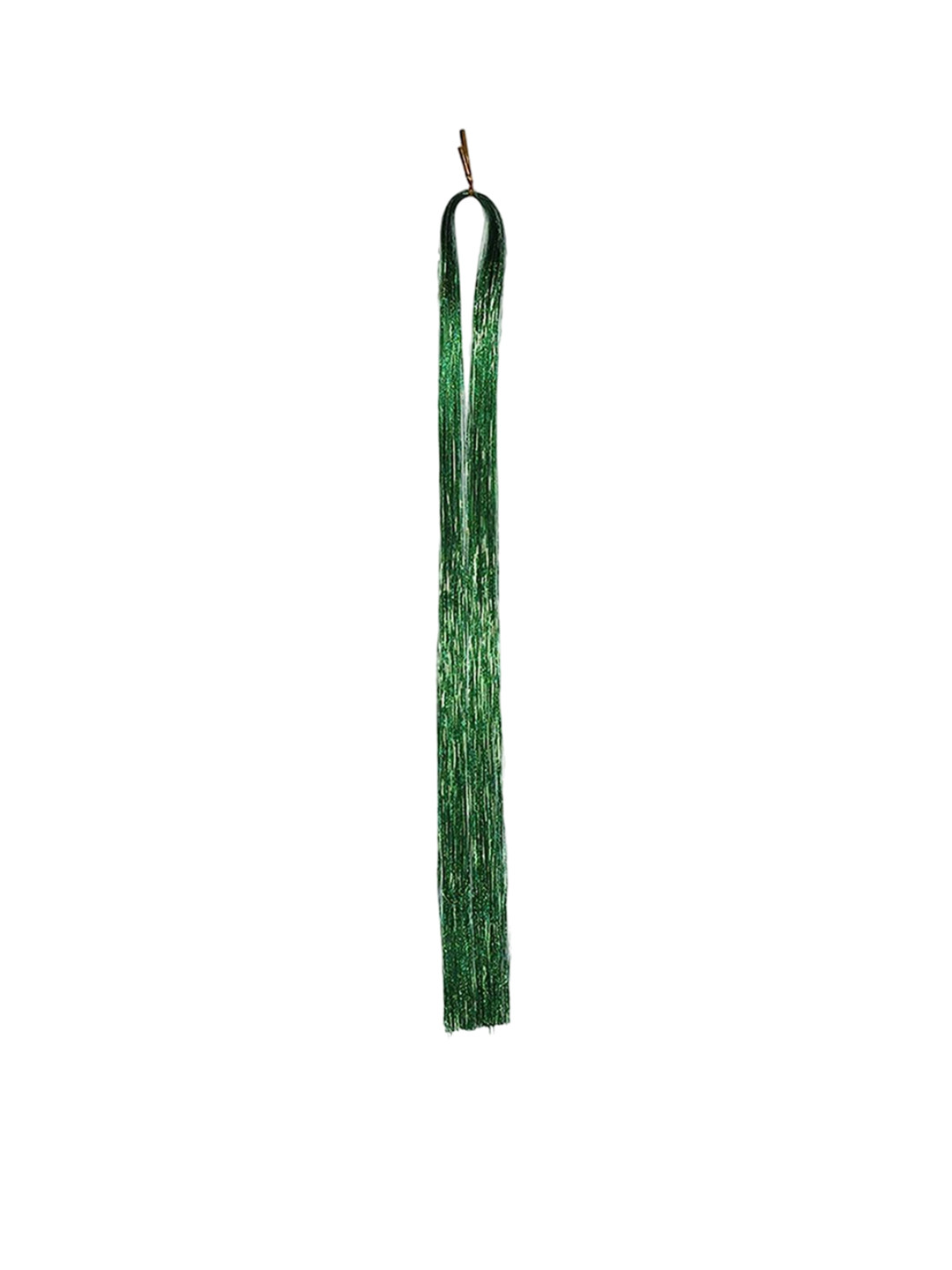 AHS Clip In Straight Color Strand Hair Extension- Green- 36 Inch