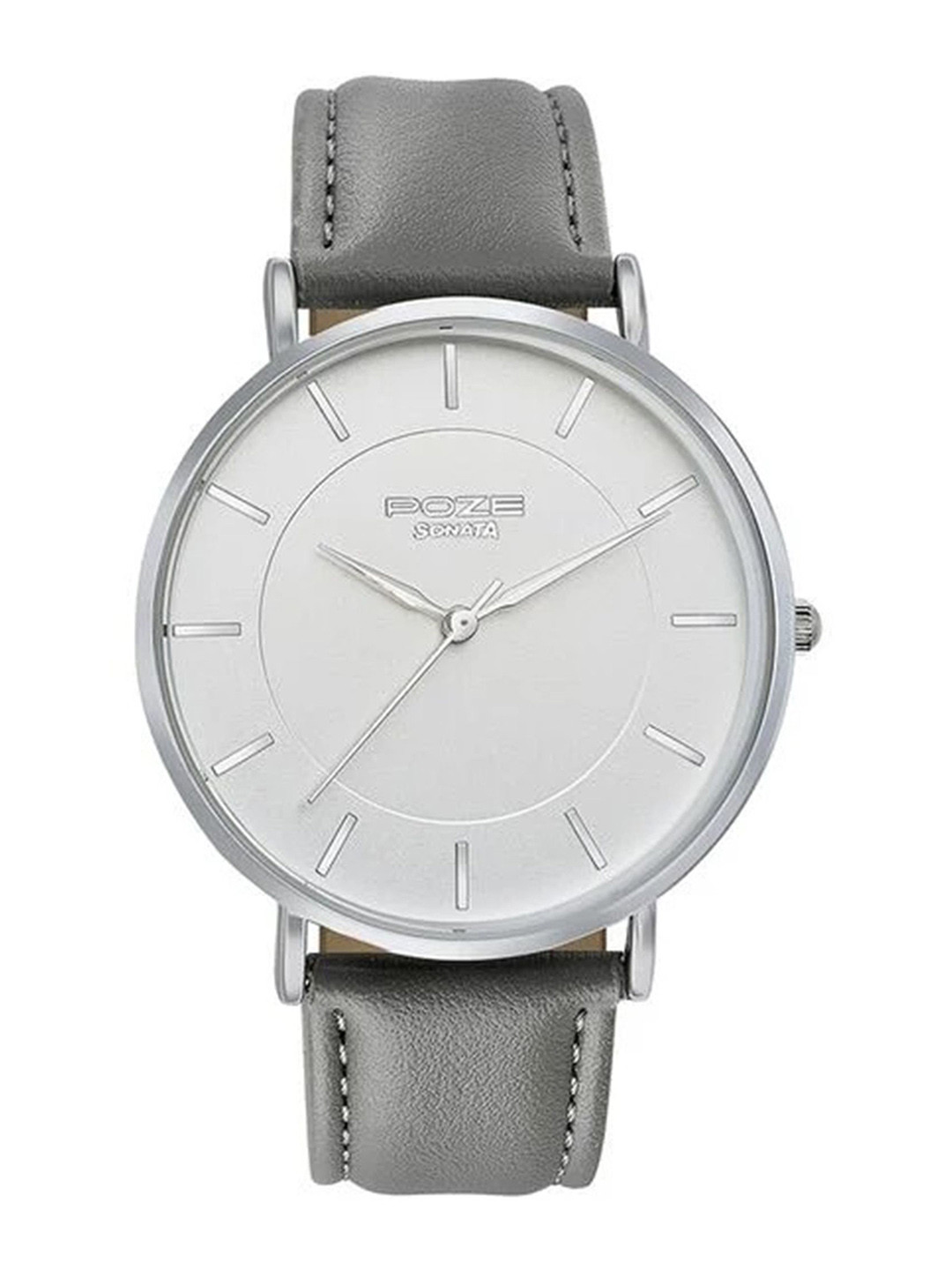 Sonata Men Leather Straps Analogue Watch SP70027SL01W