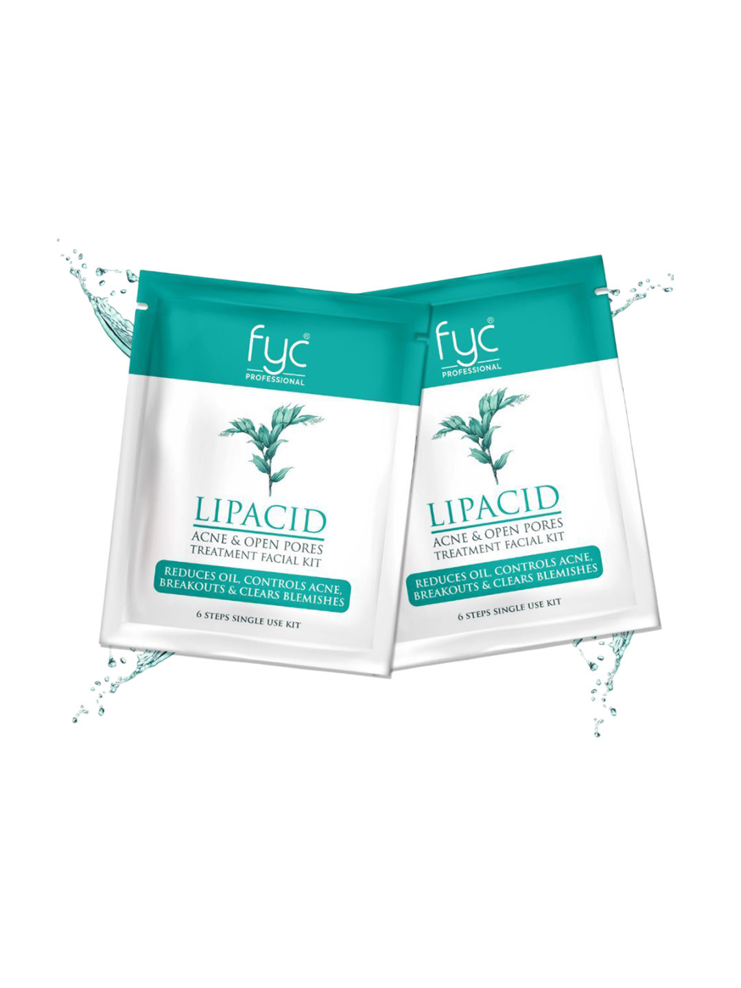 FYC Professional Set Of 2 Lipacid Facial Kit Pouch- 80 g Each