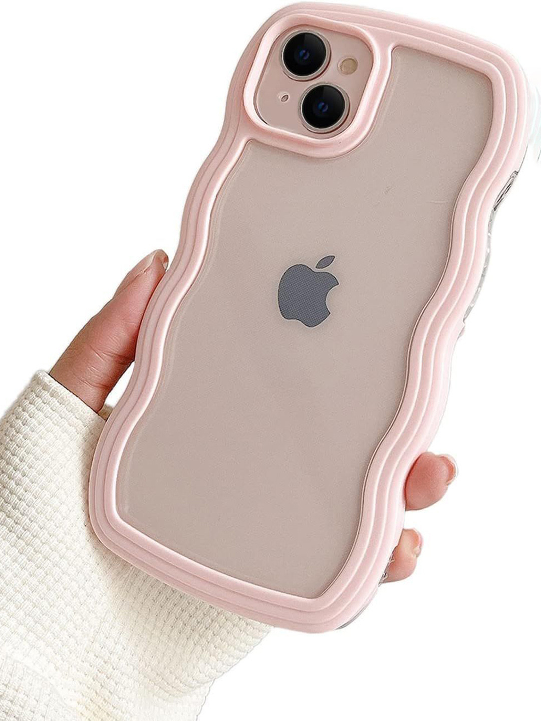 CASE CREATION iPhone 11 Pro Max Transparent Curly Wave TPU Back Case Mobile Accessories