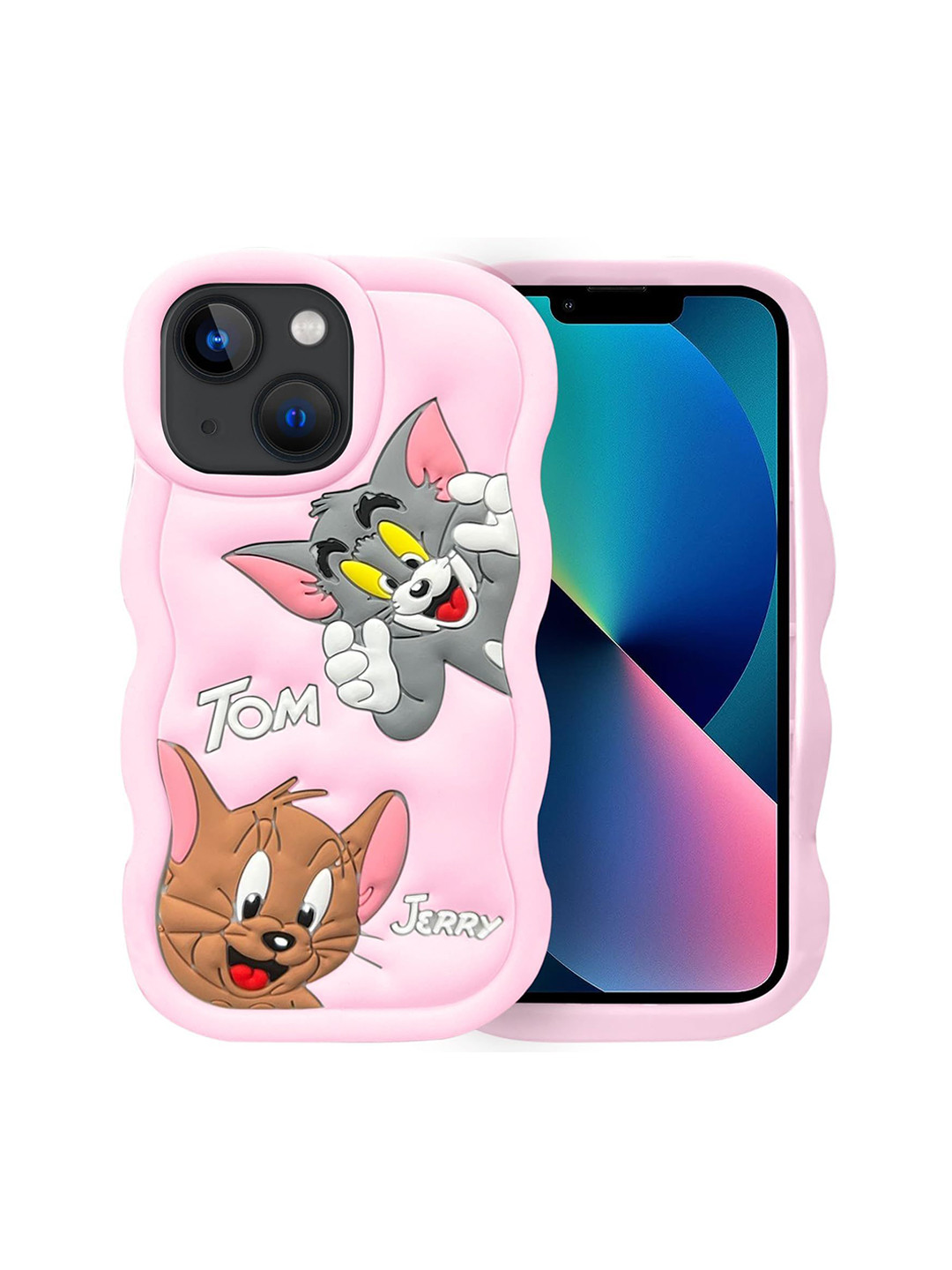 CASE CREATION Cartoon Characters Tom And Jerry Printed 3D iPhone X Bumper Case