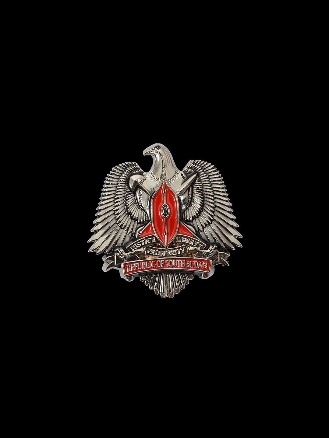 Curren Men Silver-Plated Phoenix In-Flight Brooch