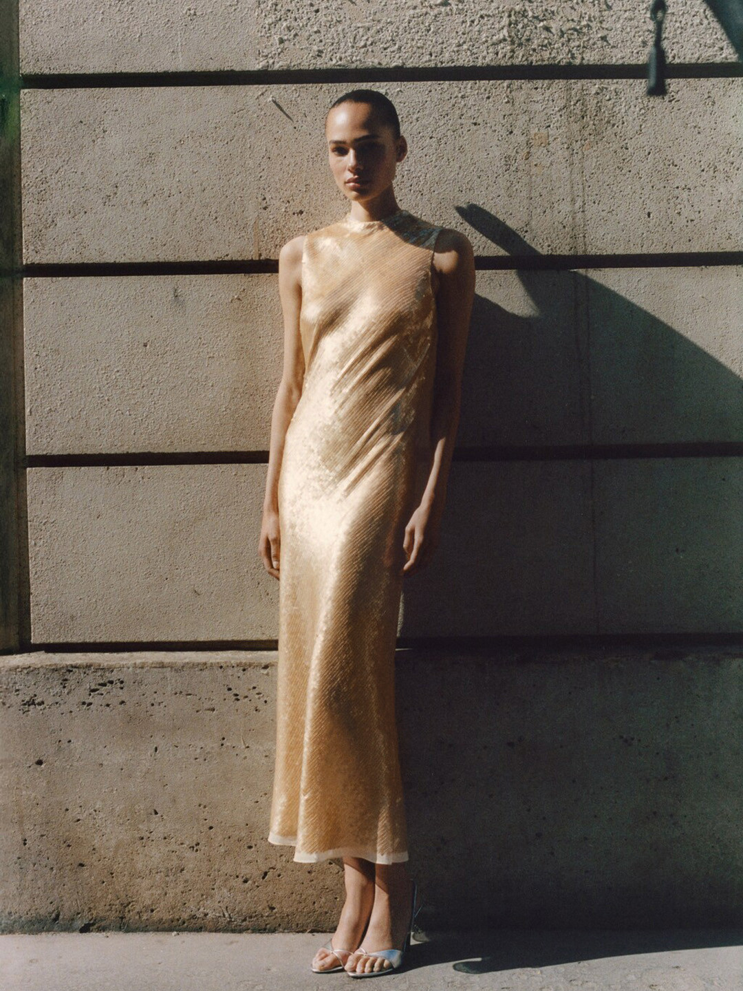 MANGO SELECTION Capsule Sequinned Embellished Maxi Sheath Dress