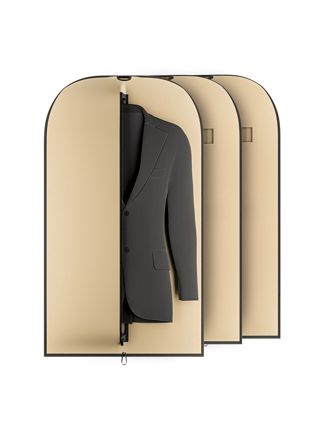 Kuber Industries Beige 3 Pieces Suit Organiser