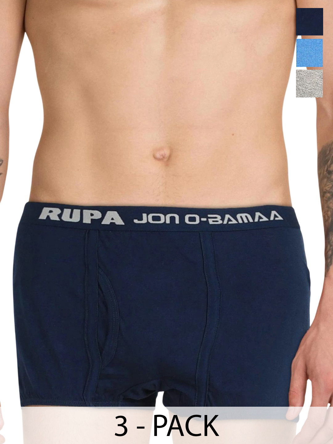 Rupa Jon Pack Of 3 Assorted Trunk