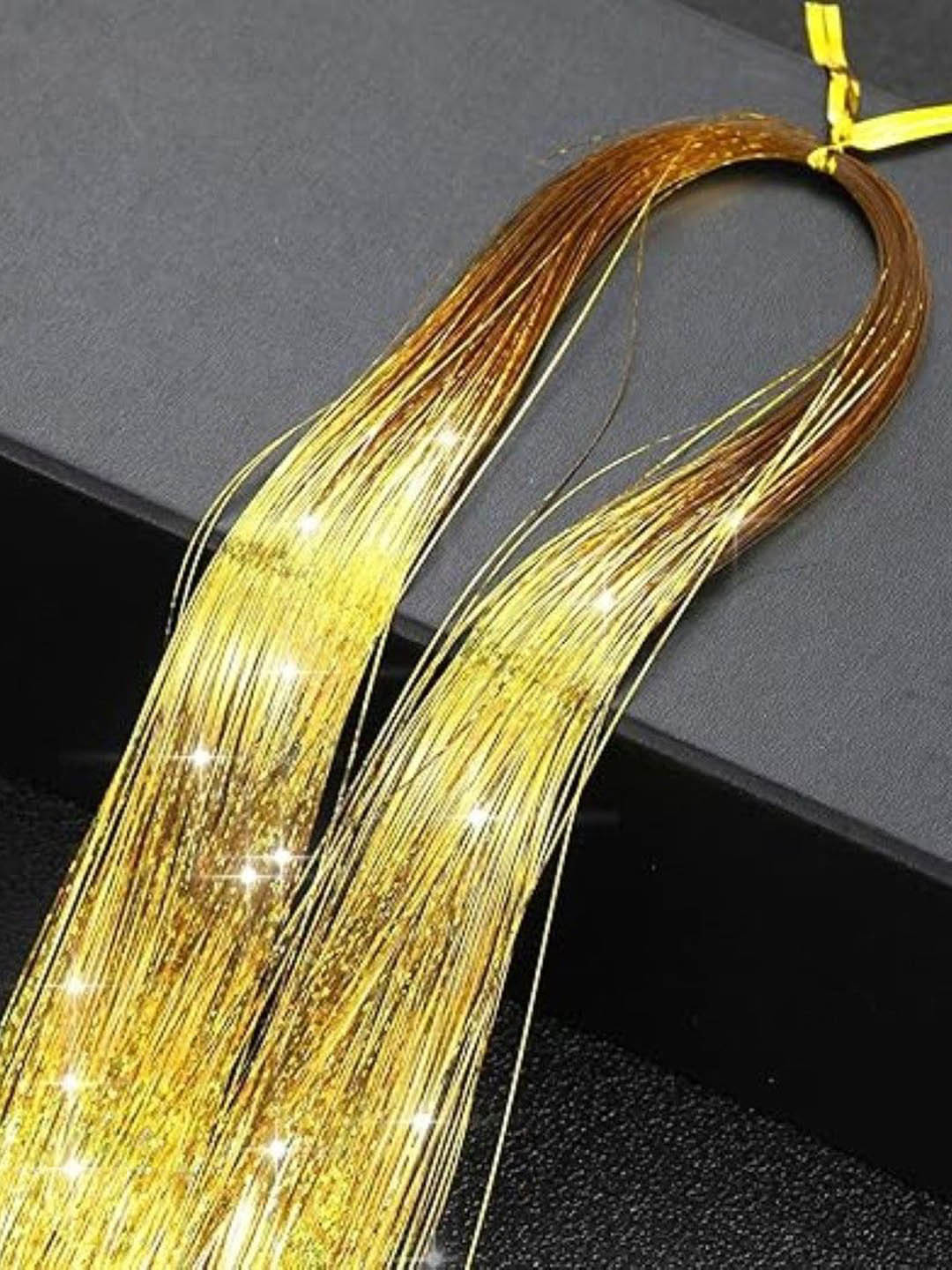 AHS Clip In Straight Color Strand Hair Extension- Golden- 36 Inch