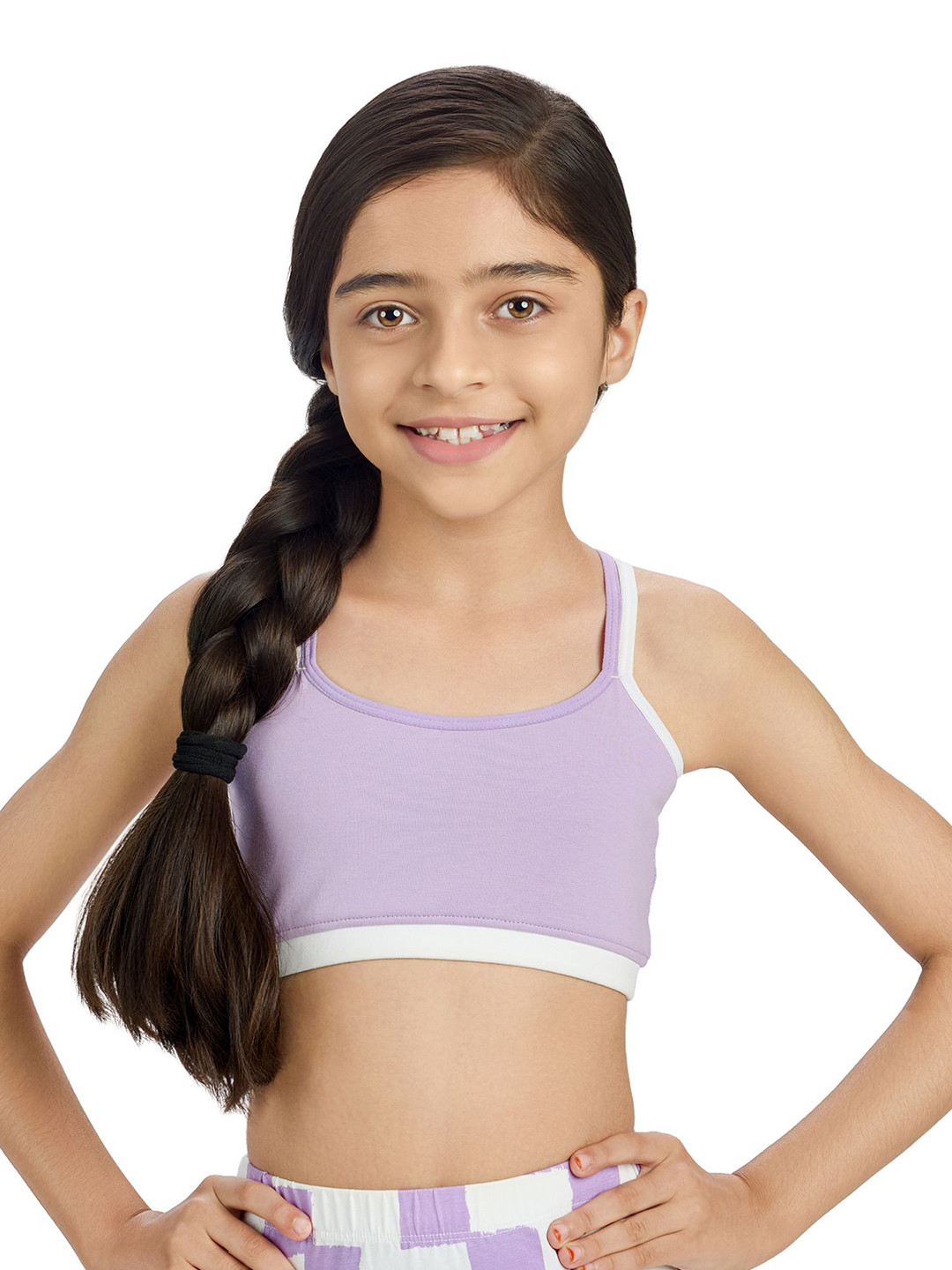 You Got Plan B Kids-Girls Solid Full Coverage Bra