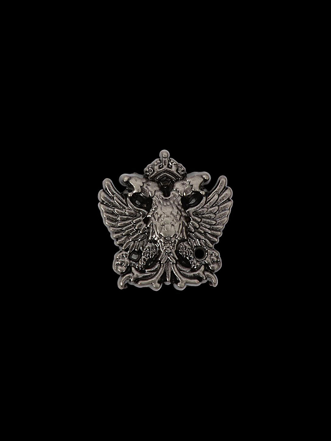 Curren Men Silver-Toned Plated Phoenix in-flight Brooch