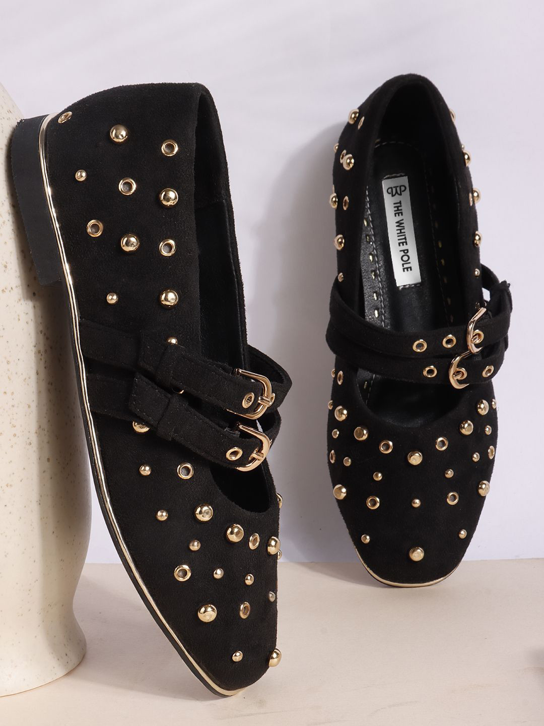 THE WHITE POLE Women Embellished Mary Janes